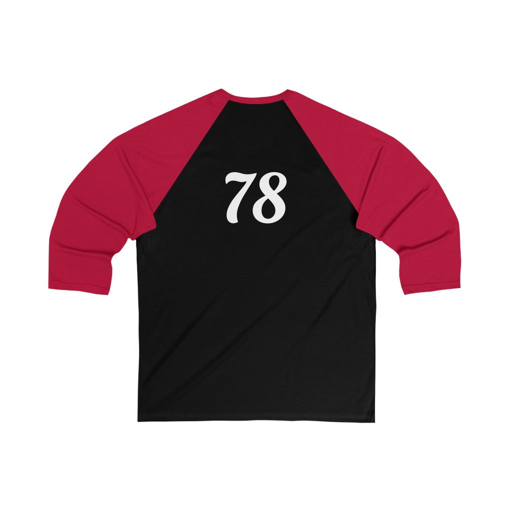 Durdy Diamond 78 Unisex 3/4 Sleeve Baseball Tee