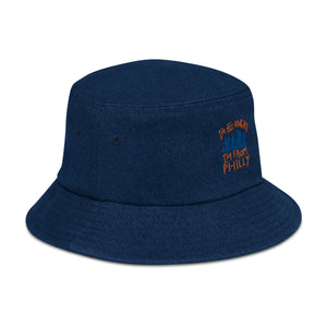 I'm Not Angry I'm From Philly Denim bucket hat