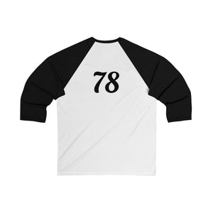 Durdy Diamond 78 Unisex 3/4 Sleeve Baseball Tee