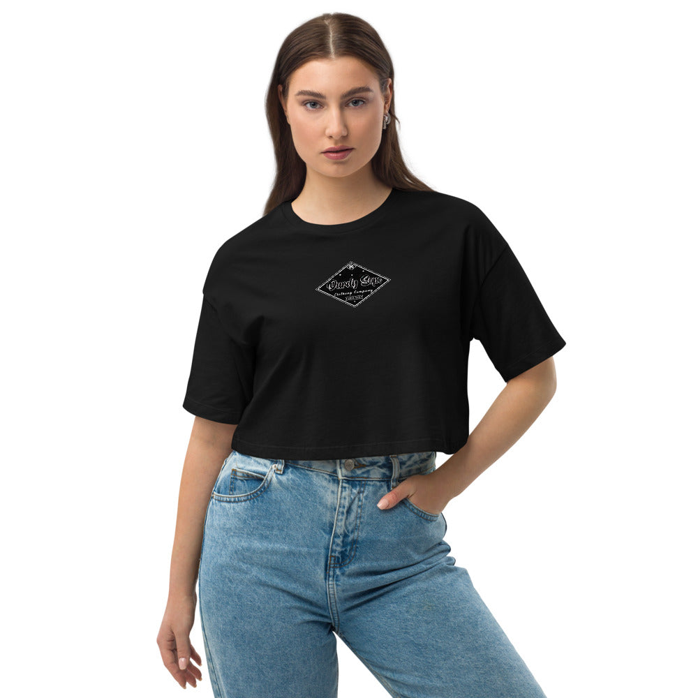 Durdy Diamond Drop Shoulder Crop Top