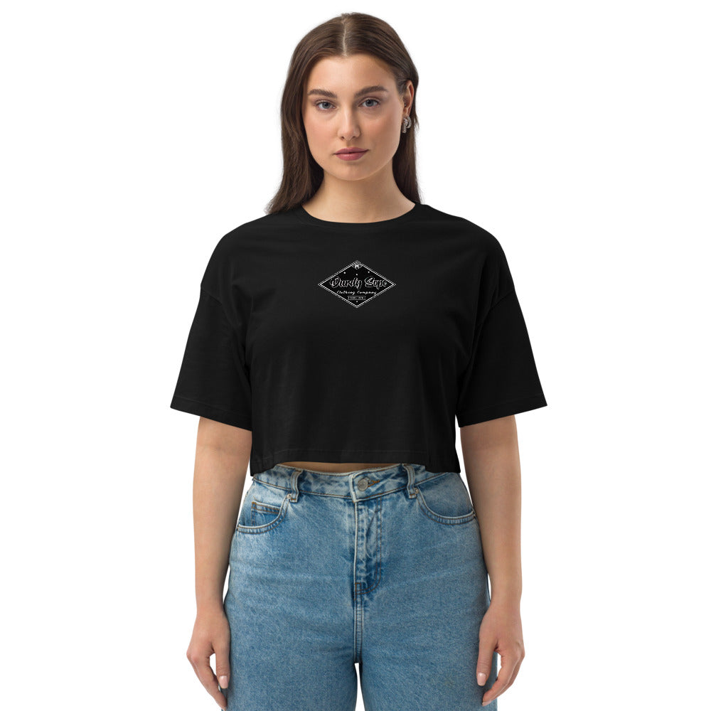 Durdy Diamond Drop Shoulder Crop Top