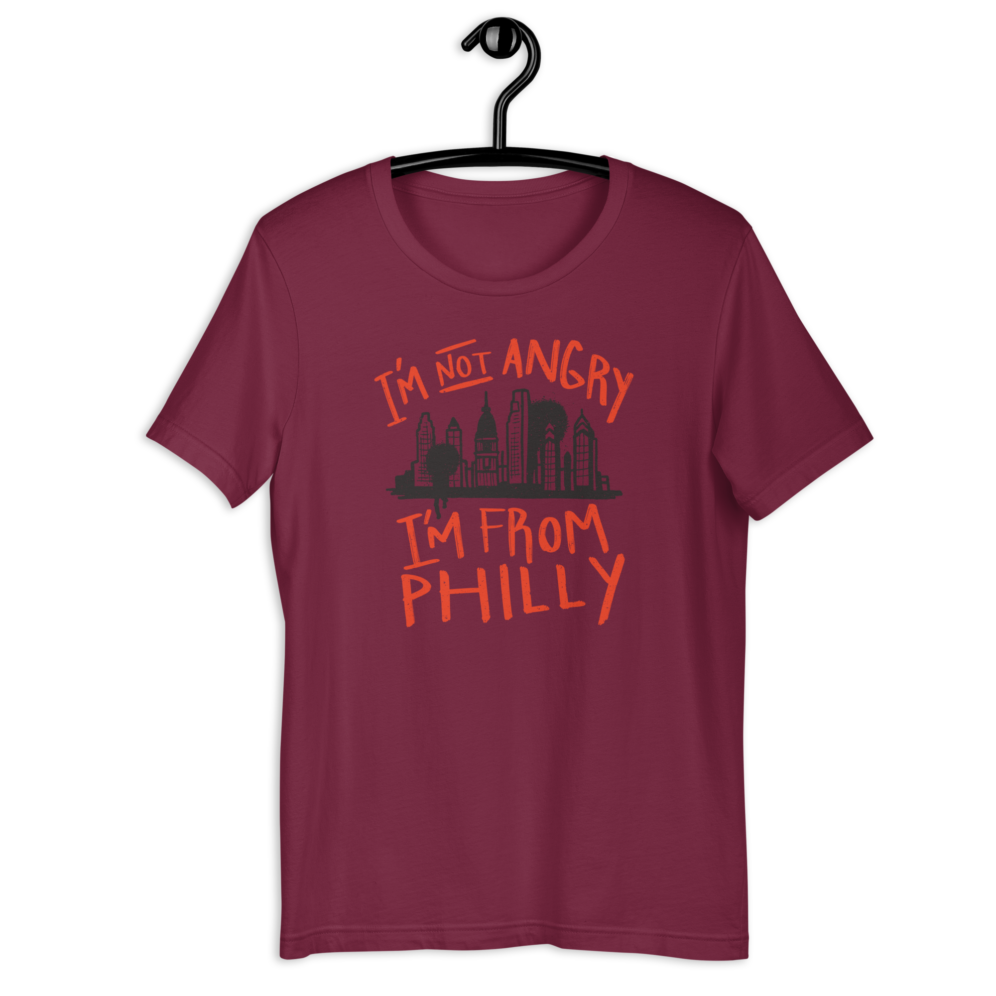 " I'm Not Angry I'm From Philly "  ( Short-Sleeve Unisex T-Shirt )